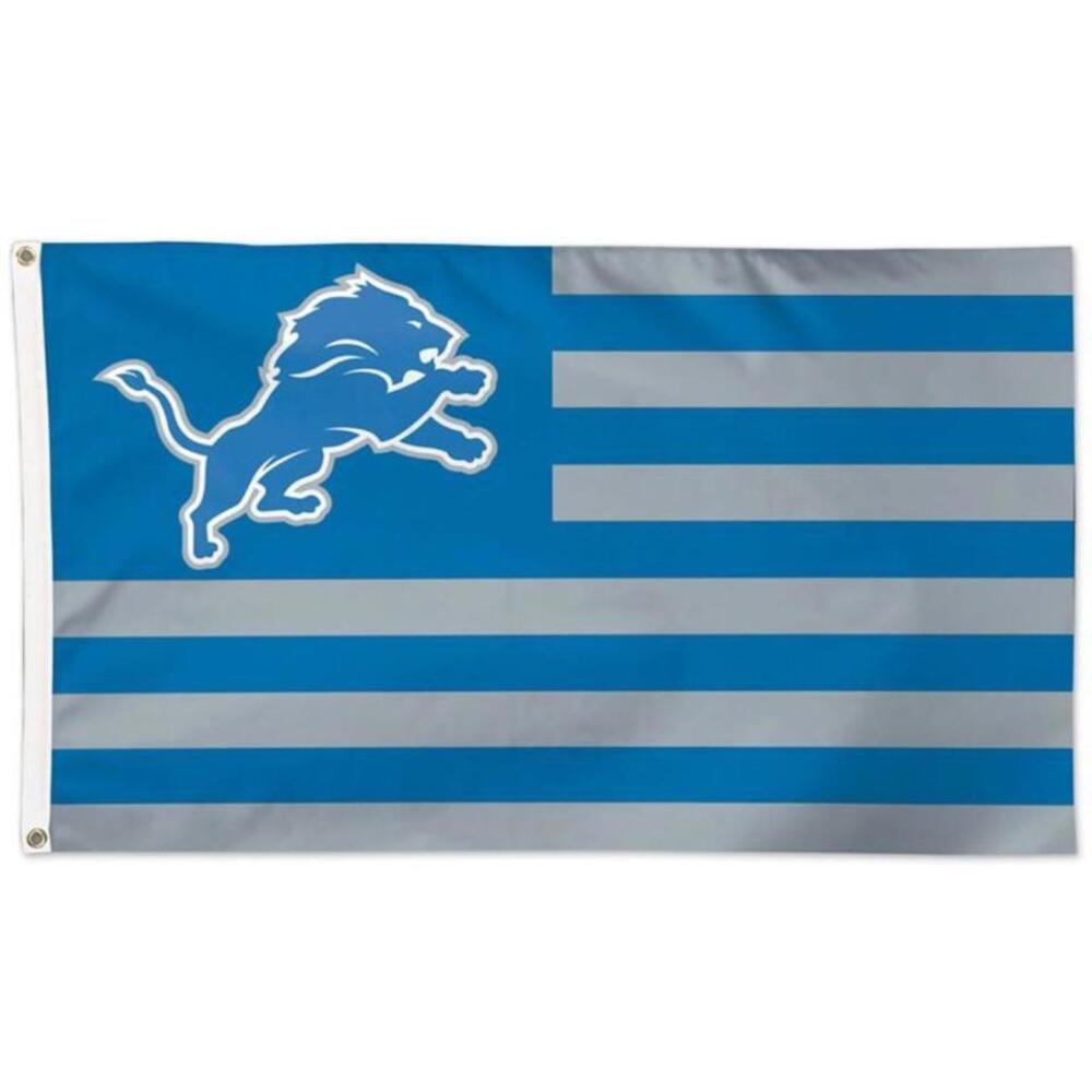 Detroit Lions Stripe 3x5 Deluxe Flag